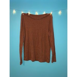 Warm toned long sleeve shirt